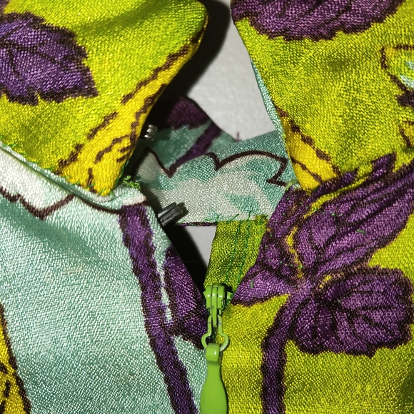 Vintage 70's Vibrant Sleeveless Maxi Dress VTG - Picture 9 of 16